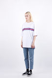 Heavy Overfit Wide 3 Color Line Logo