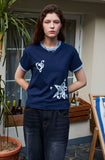 Heart Clef CROP Ringer Short Sleeve Tee