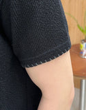Reton Stitch Muscle Knit Short Sleeve Tee