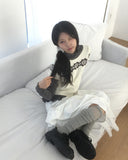 Hirat Lace Ribbed Knee Socks