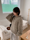 [unisex] Kiroi Bokashi Over Hood Knit