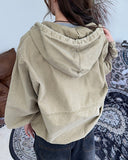 Dope Dyeing Embroidered Hood Jacket