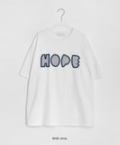 [unisex] Melgo Lettering Over Short Sleeve Tee