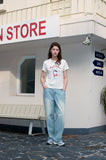Irloop Cat Crop Short Sleeve Tee