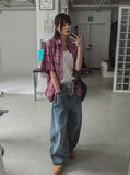 Rocky Big Wide Strap Balloon Denim