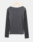 Emu Star Patch Striped Long Sleeve T-shirt