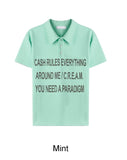 Tide Slim Lettering Collar Tee