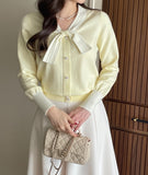 Rendry Ribbon Color Matching Tie Knit