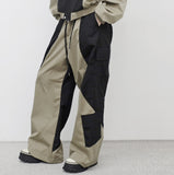 (Unisex) Vteo Round Color Matching Cargo Pants