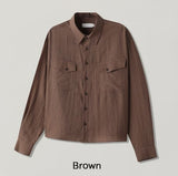 Hayden Flap Pocket Crop Shirt