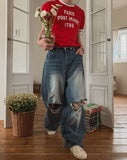 Bullo vintage wide denim pants
