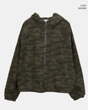 Jack Camo Two-Way String Hood Bomber Jacket