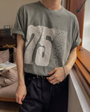 Pauline 75 Lettering Pigment Short Sleeve T-Shirt