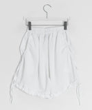 Hisami Strap Banding Frill Bermuda Pants