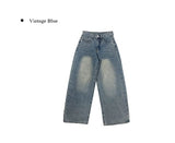 Swan Washing Denim Pocket Wide Pants