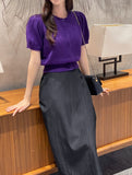 Dickie Puff Short Sleeve Knit Cardigan