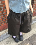 Neyo two-way string cargo bermuda pants
