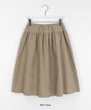 Haruko Corduroy Midi Banding Skirt