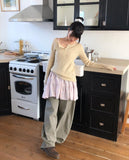 Lapu Check Pocket Wide Pants