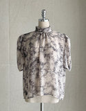 Lindian Flower Chiffon Blouse