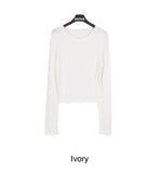 Hessy Wool Round Long Sleeve Tee