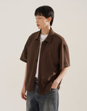 Crochet Short Sleeve Knit Shirt