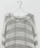 Larina Stripe Summer Hood Knit