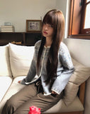 Sone Nordic Round Neck Long Sleeve Knit Cardigan
