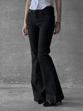 Striped bootcut pants