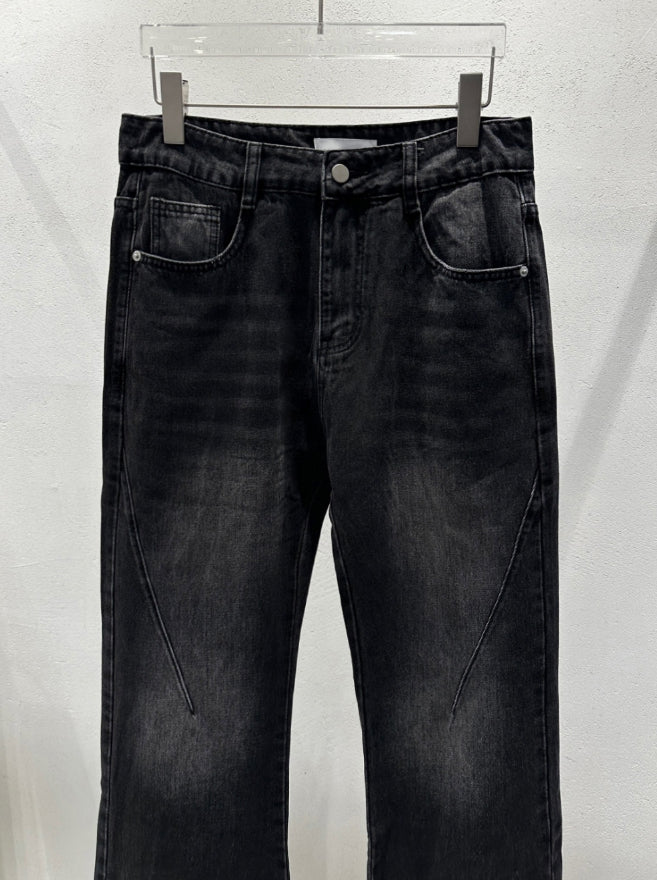 Jack David Women's Rhinestone Mid Rise Bootcut Stretchy Denim Jeans Pants  (Bootcut Blue S96-pb)