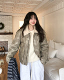 Betty Washed High Neck Buckle Mustang