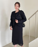 Roseming Flower Short Cardigan Jacket