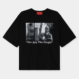 People Photo Graphic Short Sleeve T-shirt