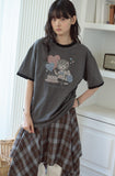 Sweet Kitty Pigment Ringer Tee