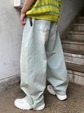 Snap Wide Light Blue Denim
