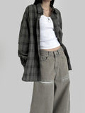 Fishbone Ash Wide Denim
