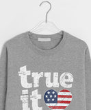 Mivens Printing Round Long Sleeve Tee