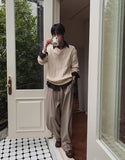 Cordrick V-neck cable knit