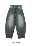 Eddie Flame Curved Denim Pants