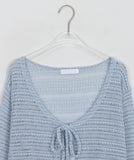 Ditsy Bokashi Summer Ribbon Bolero Cardigan