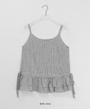 Jabel Check Frill Layered Sleeveless