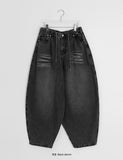 [unisex] Casa Denim Balloon Wide Banding Pants