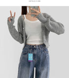 Pin Tuck Banding Casual Long Wide Washing Denim Pants