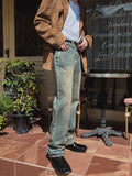 Slug wash bootcut denim