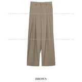 Lewis 3 pintuck wide slacks