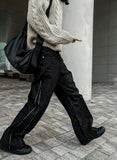 Cutting Stitch Denim Pants