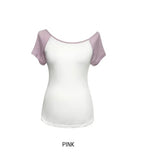 Bunny Raglan One-Shoulder Short Sleeve