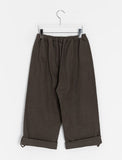 Obnin Capri Ankle Length Button Roll-up Pants