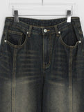 Kyopa cut brushed denim wide pants