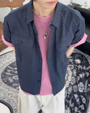 Kea Two-Pocket Crop Check Shirt